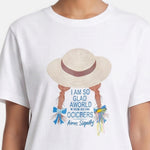 T-shirt in 84% Cotone 16% Elastan Bianco