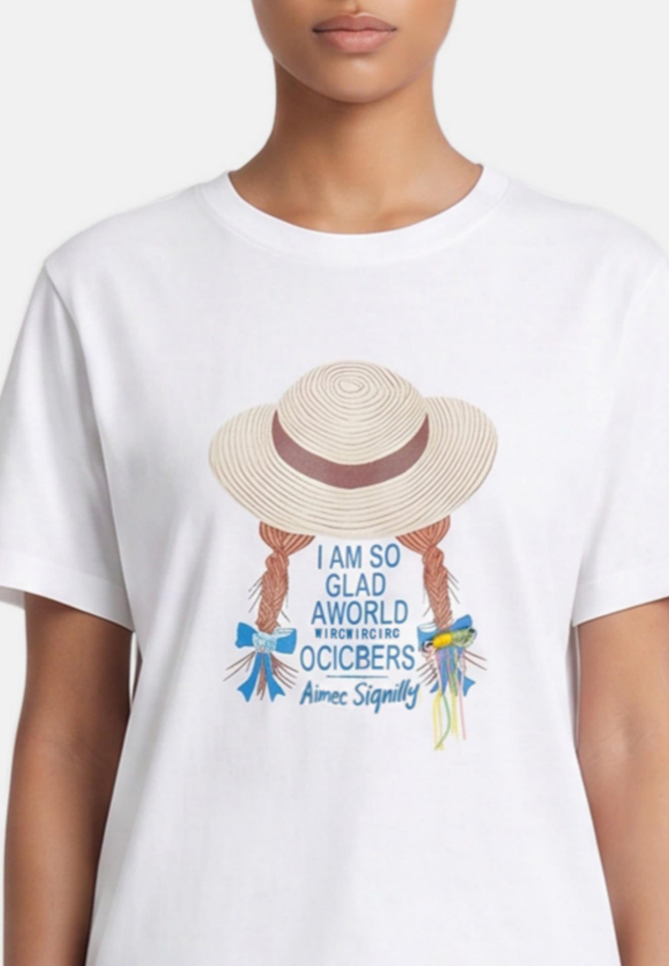 T-shirt in 84% Cotone 16% Elastan Bianco