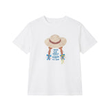 T-shirt in 84% Cotone 16% Elastan Bianco