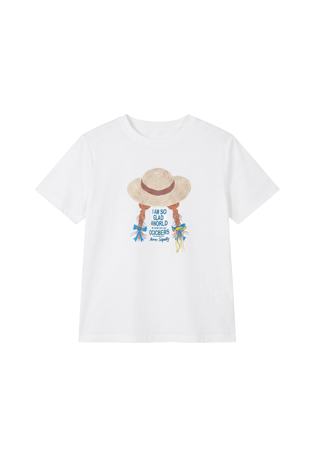 T-shirt in 84% Cotone 16% Elastan Bianco