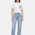 T-shirt in 83,4% Cotone 16,6% Poliammide Blu
