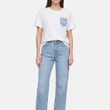T-shirt in 83,4% Cotone 16,6% Poliammide Blu
