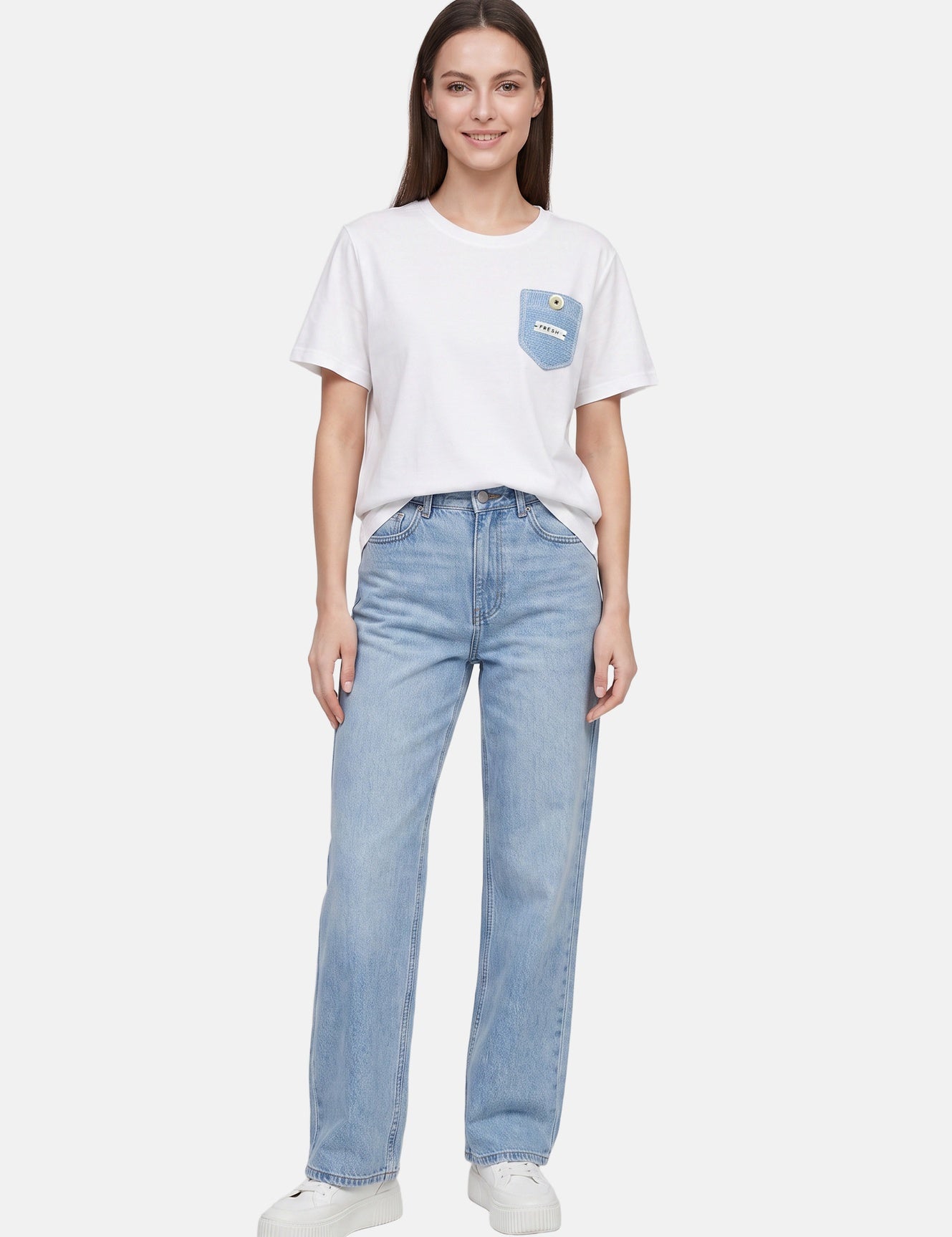 T-shirt in 83,4% Cotone 16,6% Poliammide Blu