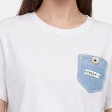T-shirt in 83,4% Cotone 16,6% Poliammide Blu