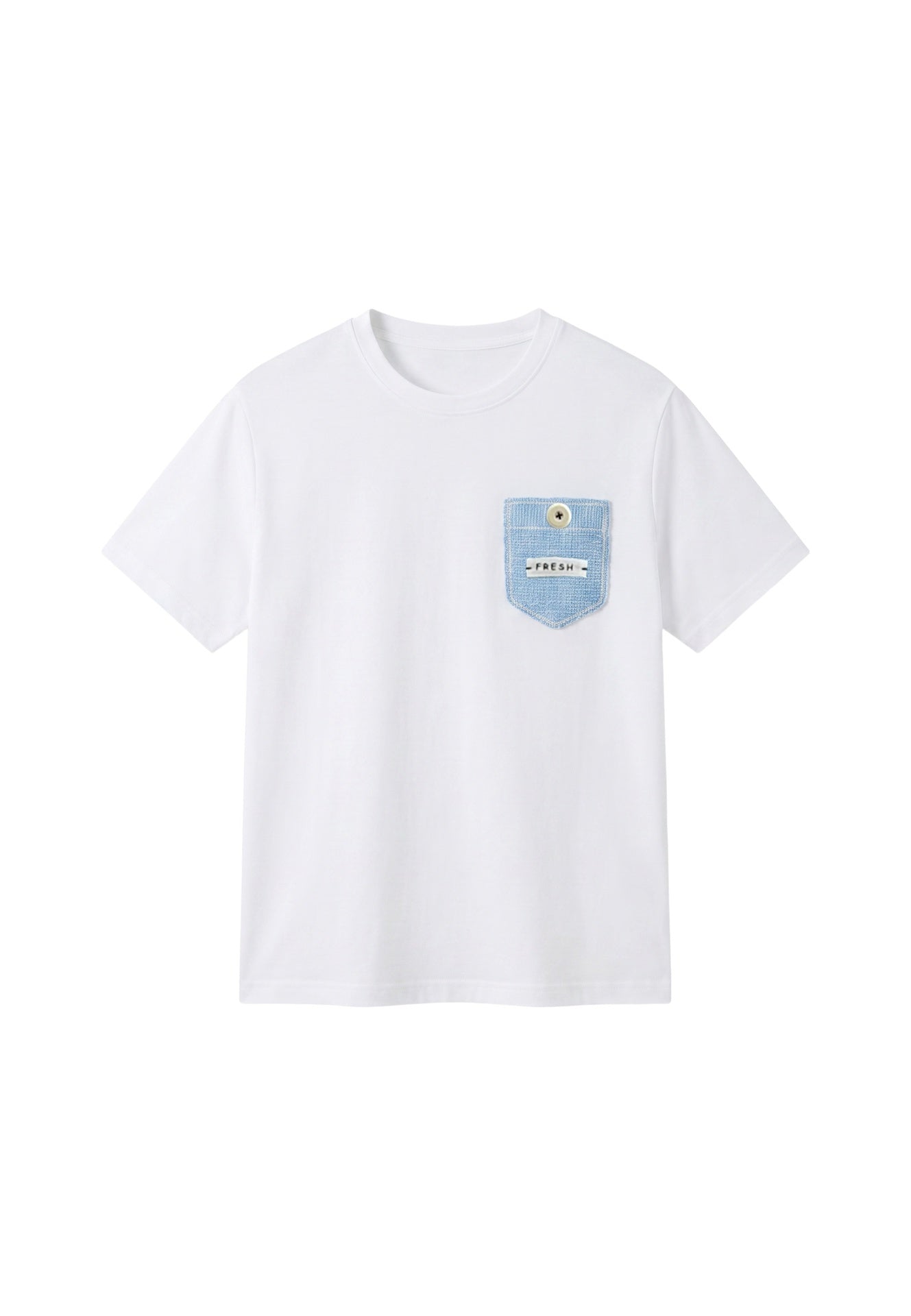T-shirt in 83,4% Cotone 16,6% Poliammide Blu