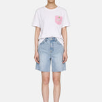 T-shirt in 83,4% Cotone 16,6% Poliammide Rosa