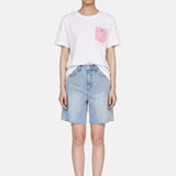 T-shirt in 83,4% Cotone 16,6% Poliammide Rosa