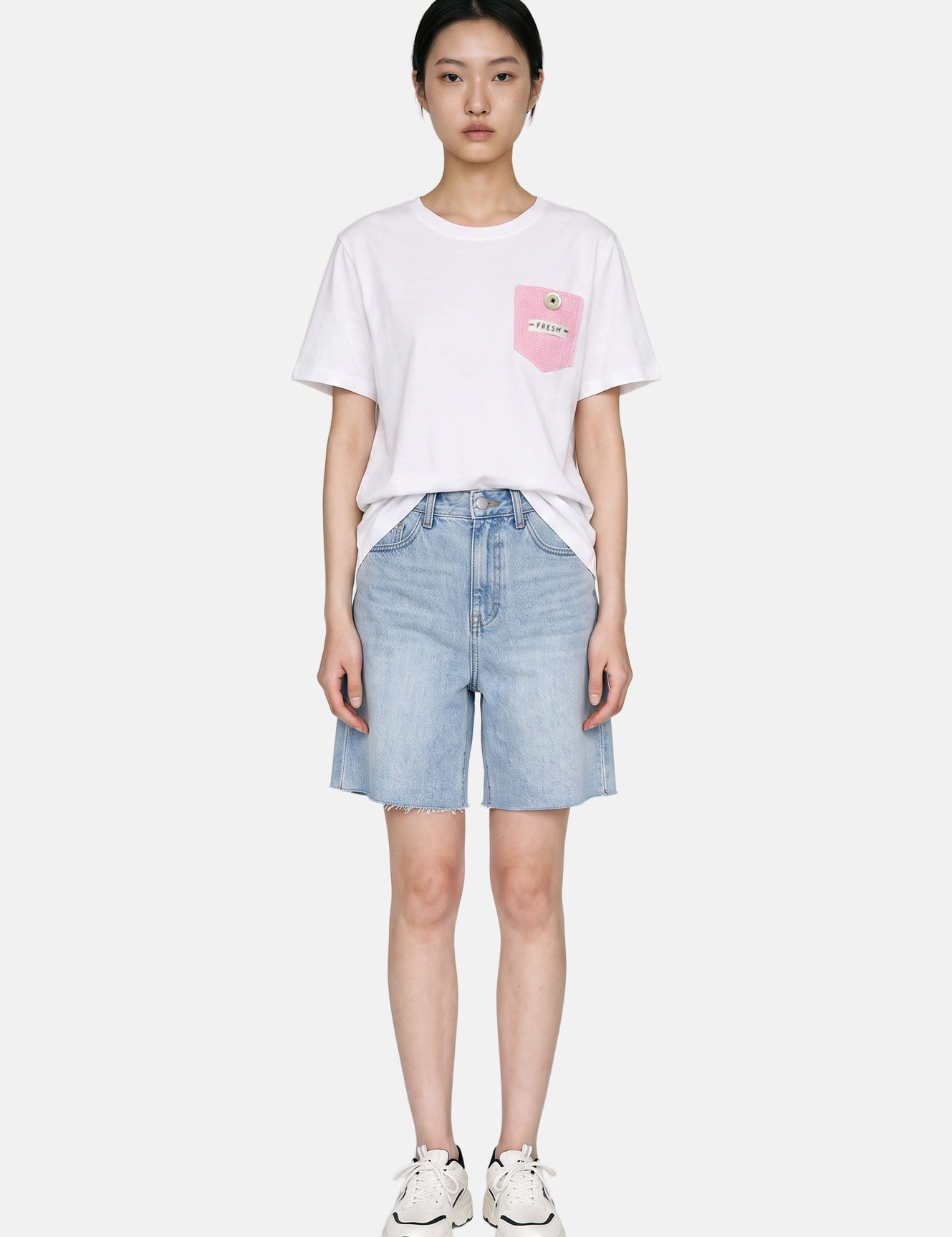 T-shirt in 83,4% Cotone 16,6% Poliammide Rosa