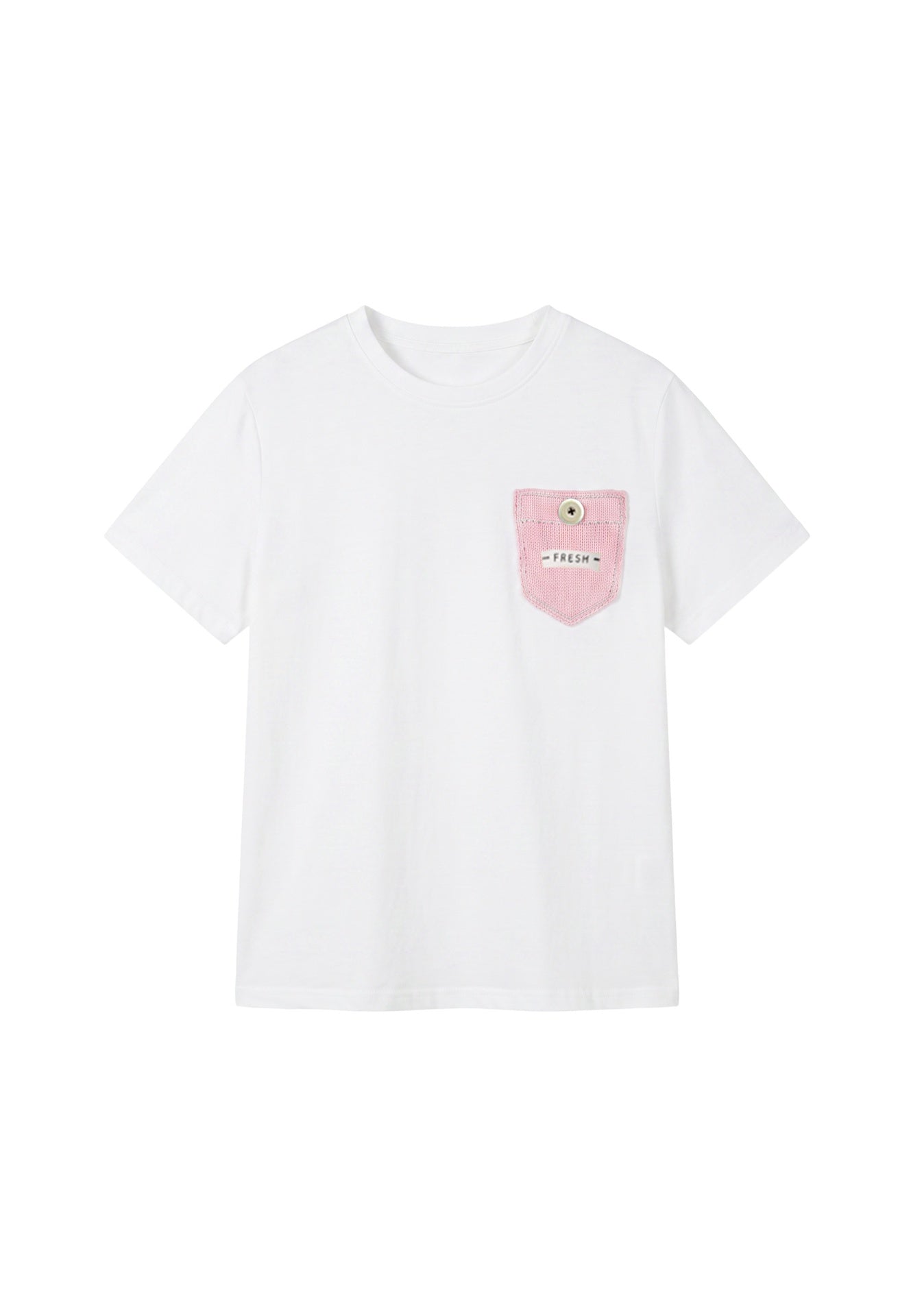 T-shirt in 83,4% Cotone 16,6% Poliammide Rosa