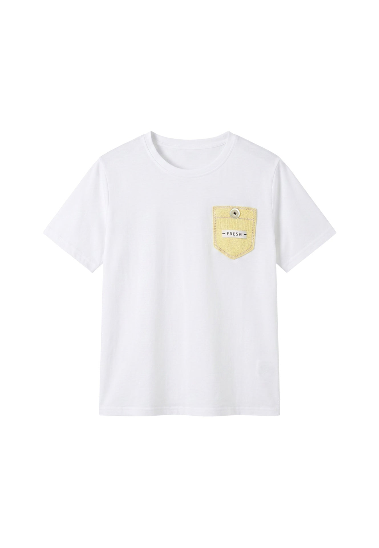 T-shirt in 83,4% Cotone 16,6% Poliammide Giallo