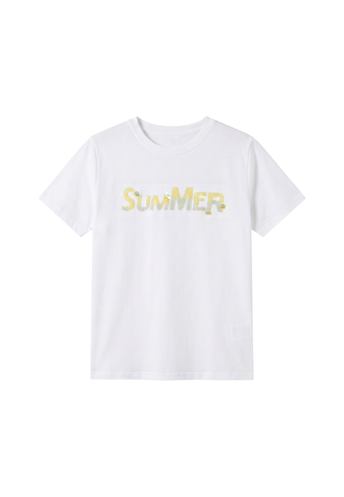 T-shirt in 83,4% Cotone 16,6% Poliammide Giallo