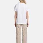 T-shirt in 84% Cotone 16% Elastan Bianco