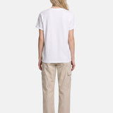 T-shirt in 84% Cotone 16% Elastan Bianco