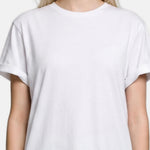 T-shirt in 84% Cotone 16% Elastan Bianco