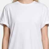 T-shirt in 84% Cotone 16% Elastan Bianco