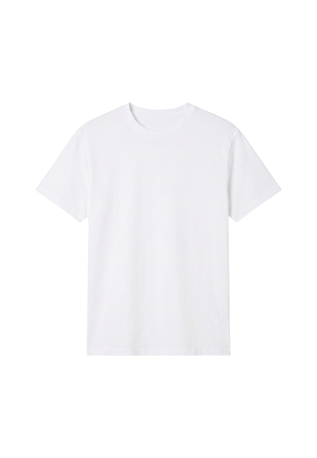 T-shirt in 84% Cotone 16% Elastan Bianco
