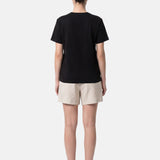 T-shirt in 84% Cotone 16% Elastan Nero