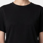 T-shirt in 84% Cotone 16% Elastan Nero