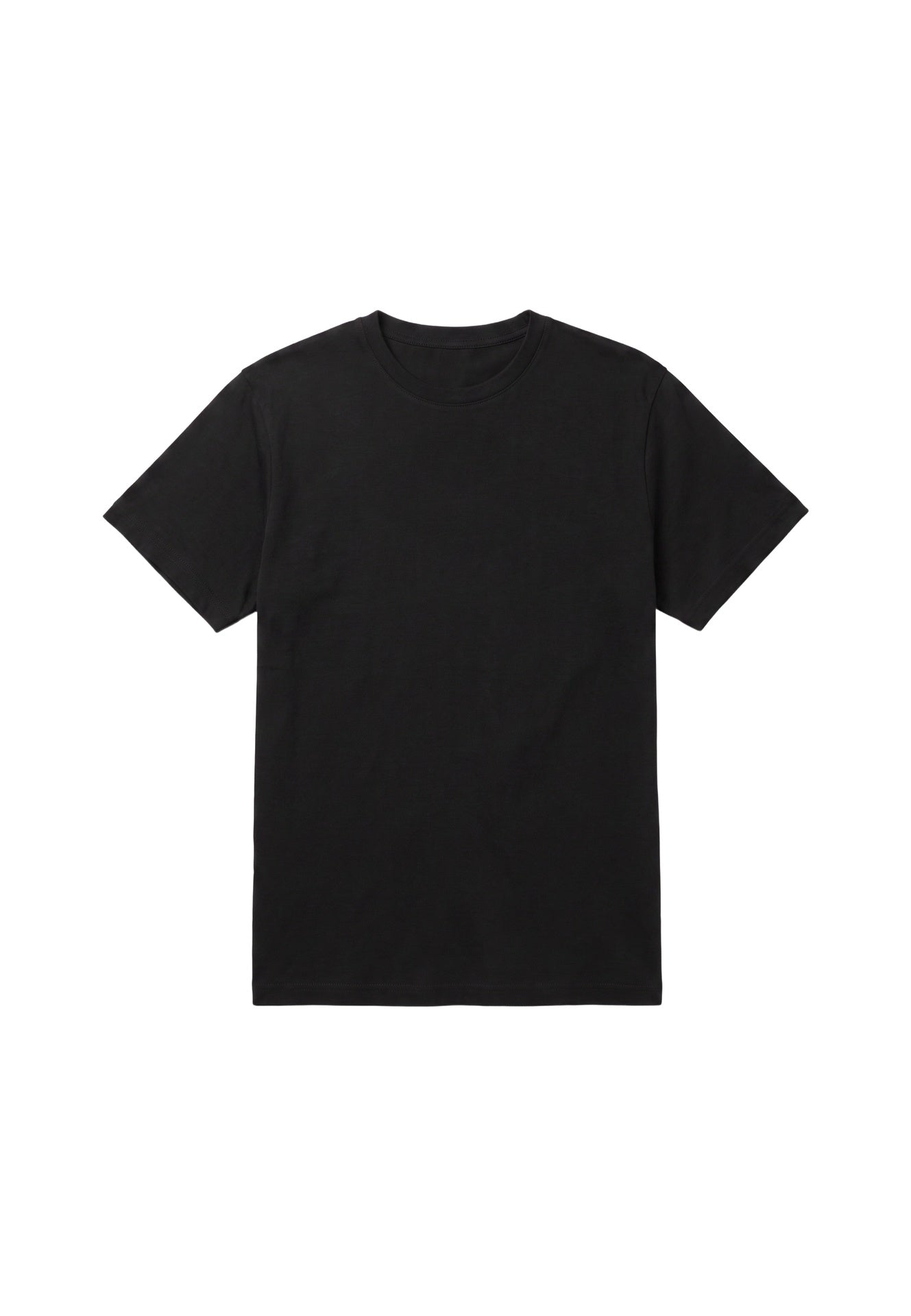 T-shirt in 84% Cotone 16% Elastan Nero