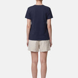 T-shirt in 84% Cotone 16% Elastan Blu Scuro