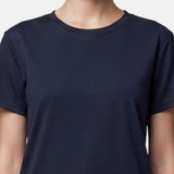 T-shirt in 84% Cotone 16% Elastan Blu Scuro