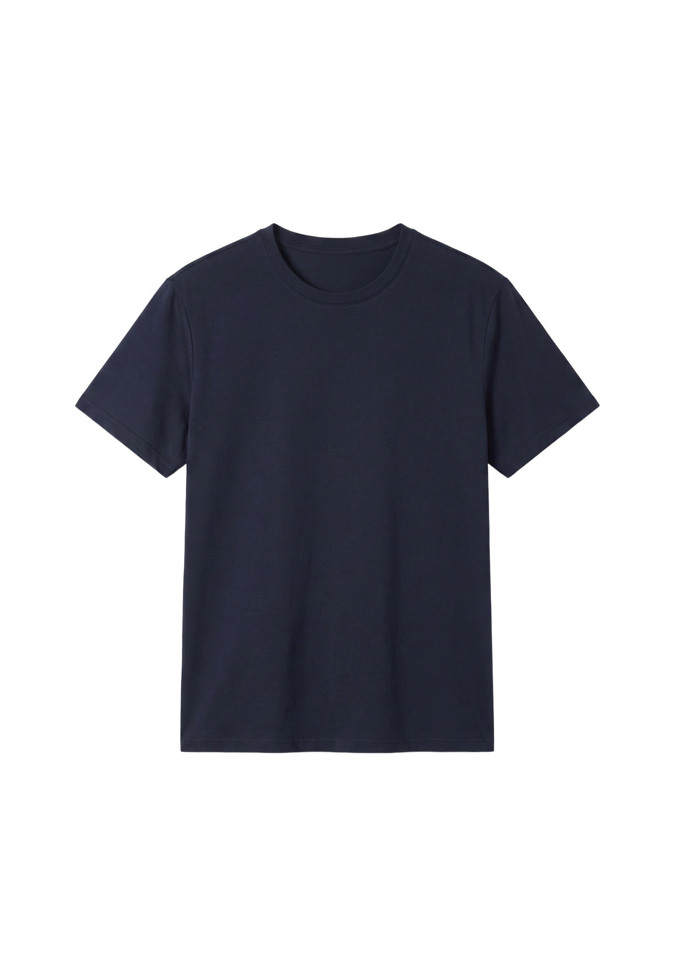 T-shirt in 84% Cotone 16% Elastan Blu Scuro