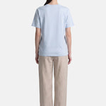 T-shirt in 84% Cotone 16% Elastan Blu