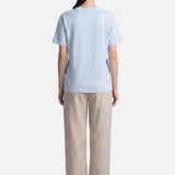 T-shirt in 84% Cotone 16% Elastan Blu