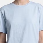 T-shirt in 84% Cotone 16% Elastan Blu