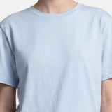 T-shirt in 84% Cotone 16% Elastan Blu