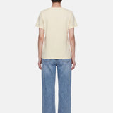 T-shirt in 84% Cotone 16% Elastan Giallo