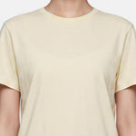 T-shirt in 84% Cotone 16% Elastan Giallo