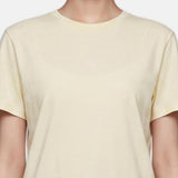 T-shirt in 84% Cotone 16% Elastan Giallo