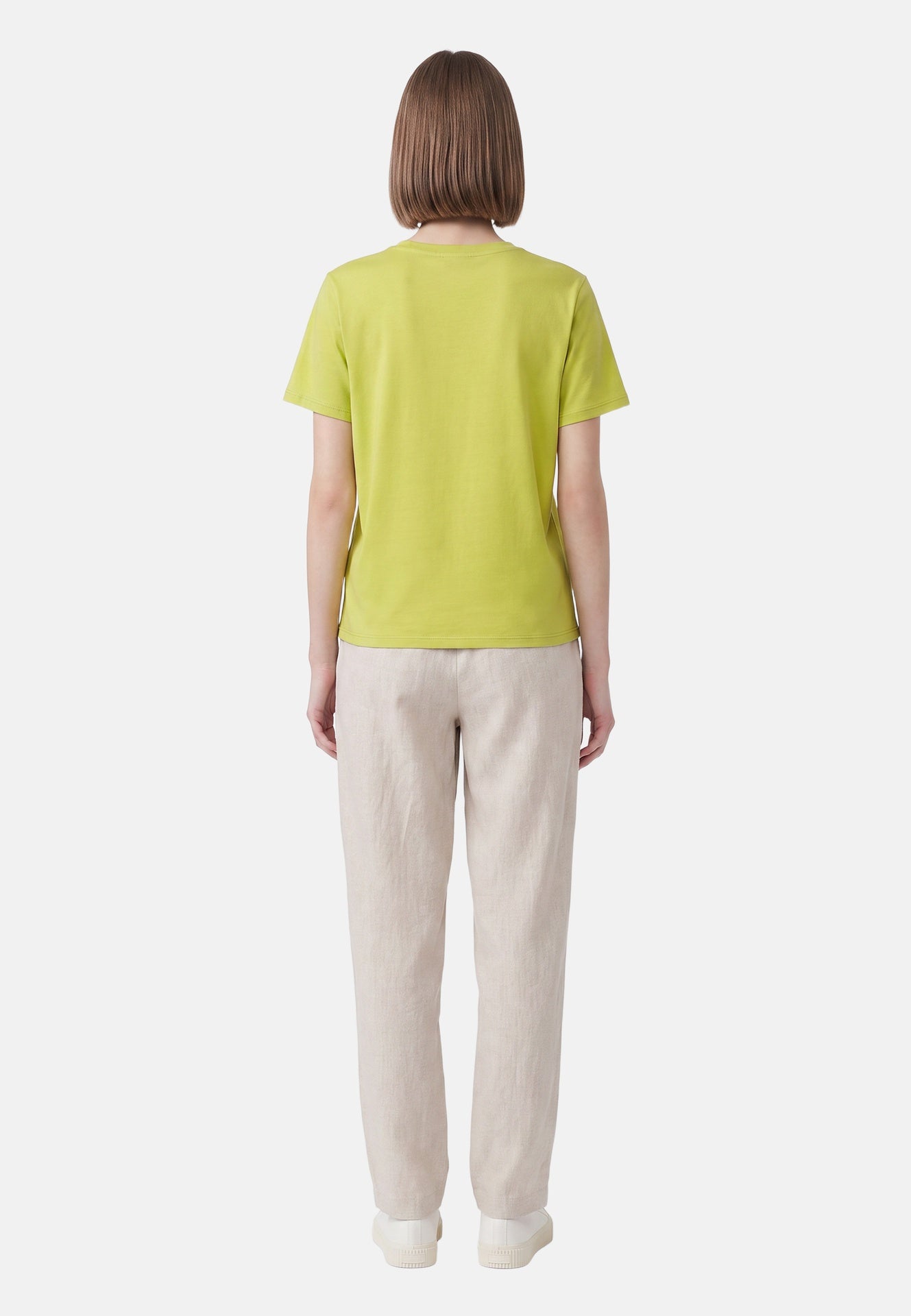 T-shirt in 84% Cotone 16% Elastan Verde