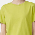 T-shirt in 84% Cotone 16% Elastan Verde