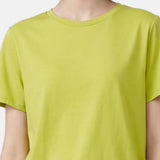 T-shirt in 84% Cotone 16% Elastan Verde