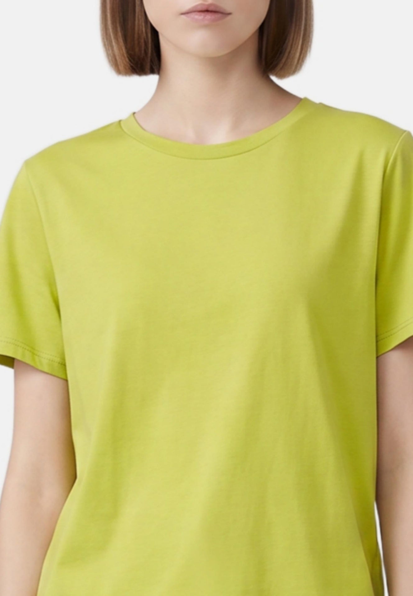T-shirt in 84% Cotone 16% Elastan Verde