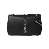 Borsa a Spalla in Pelle Vegana Nero