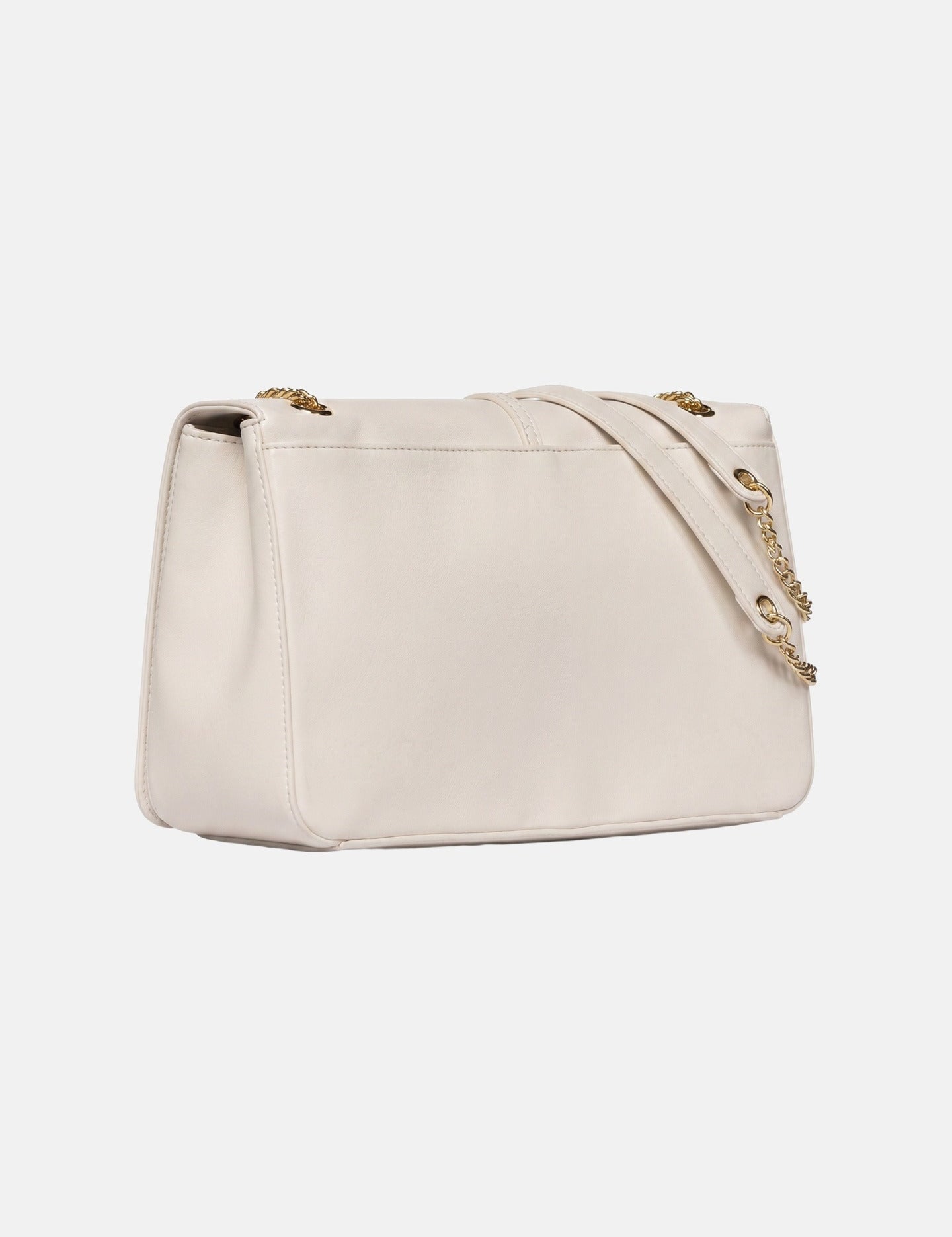 Borsa a Spalla in Pelle Vegana Panna