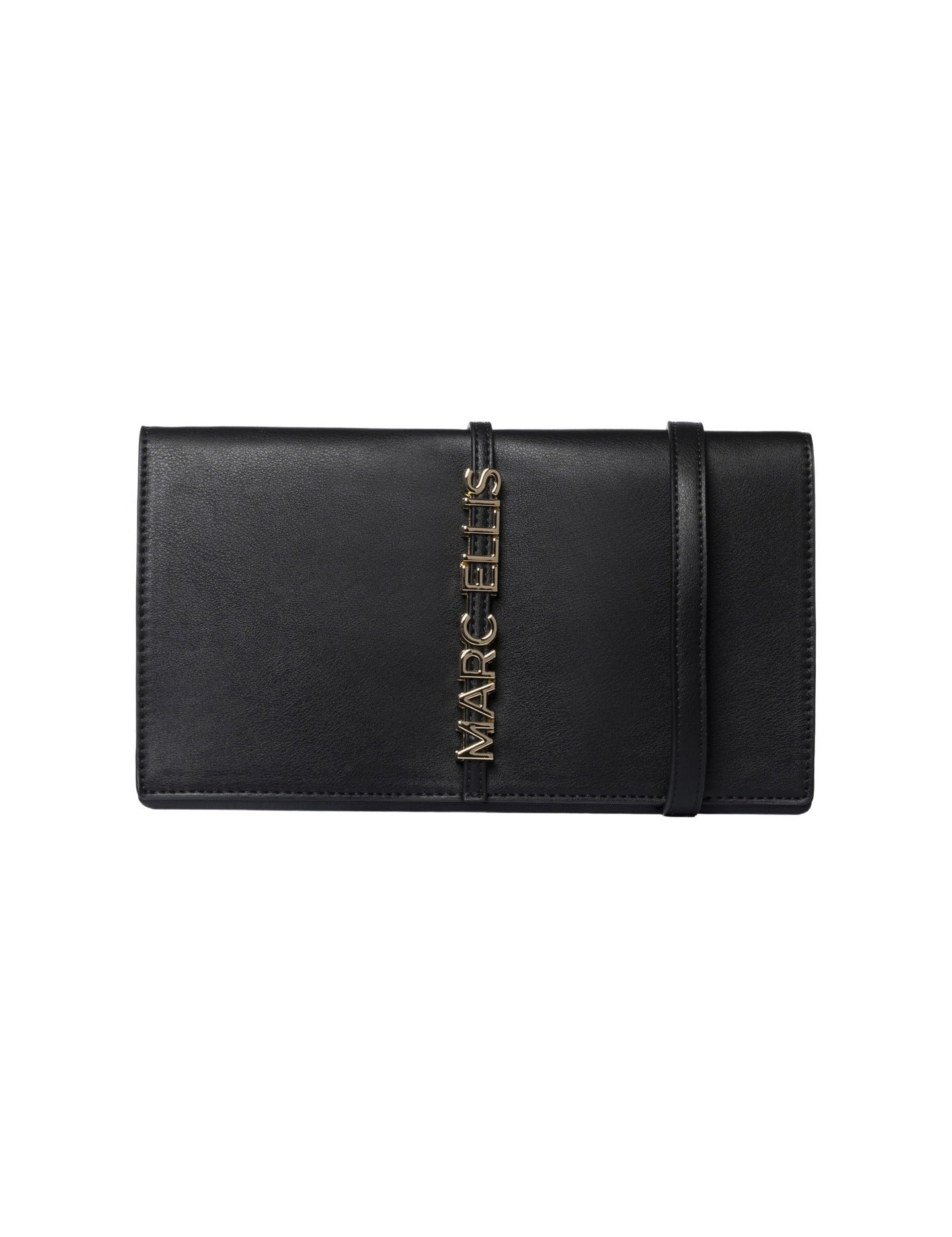 Borsa a Spalla in Pelle Vegana Nero