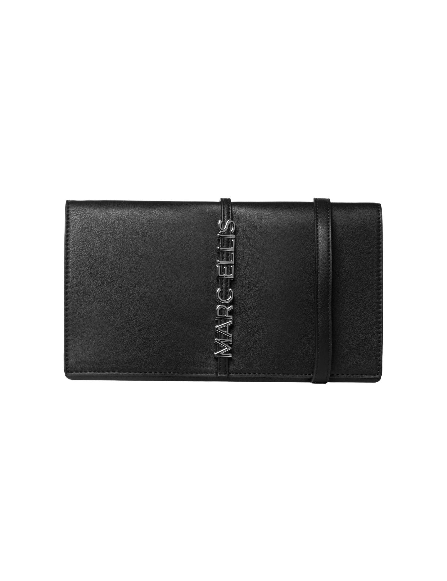 Borsa a Spalla in Pelle Vegana Nero