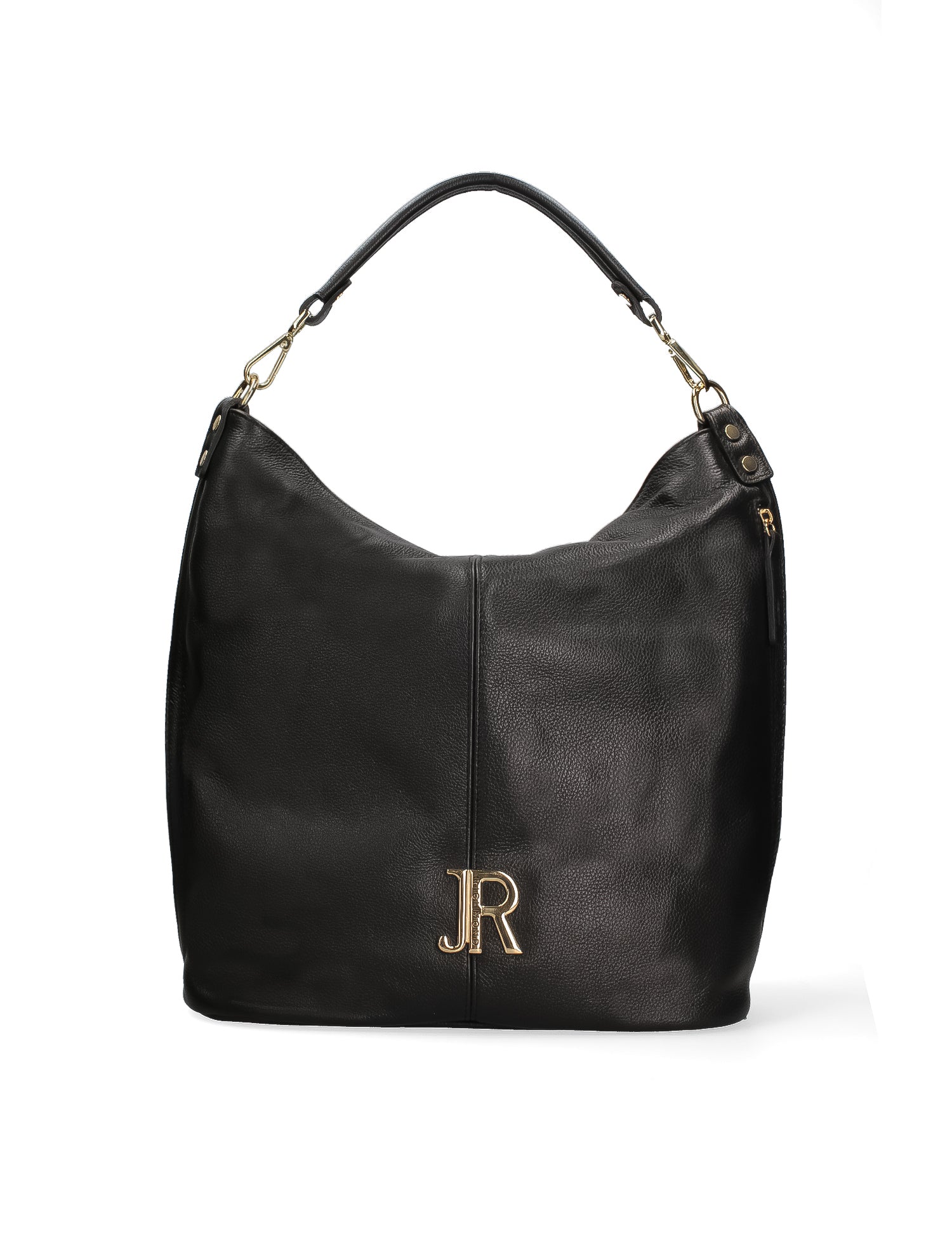 Borsa a Spalla in Vera Pelle Nero