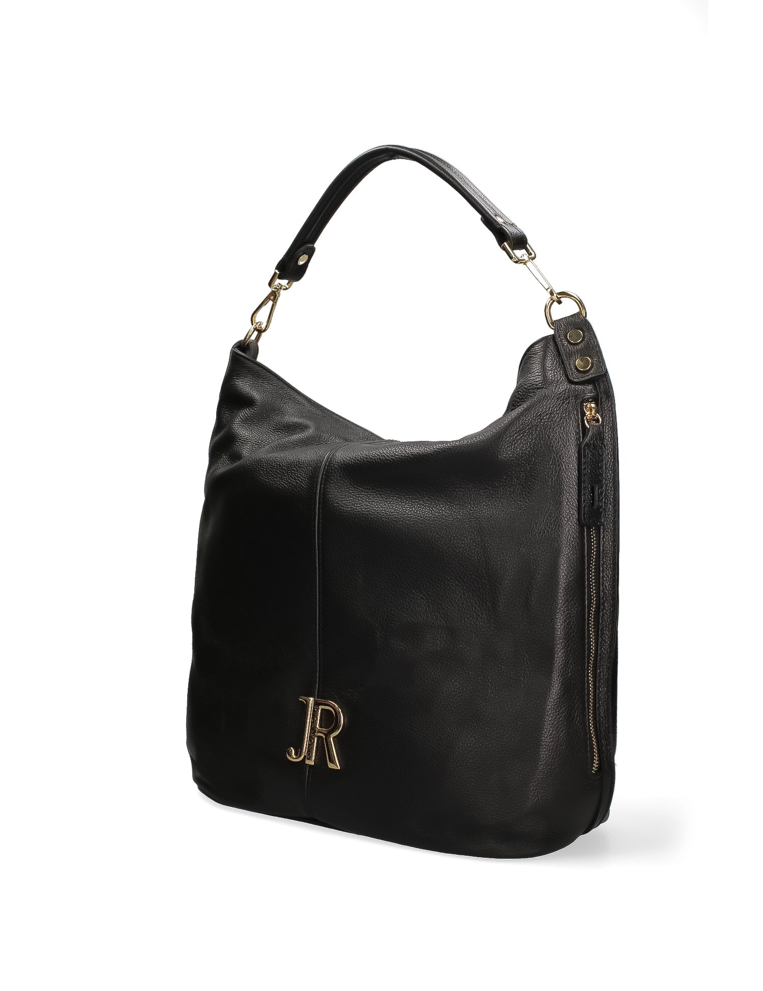 Borsa a Spalla in Vera Pelle Nero