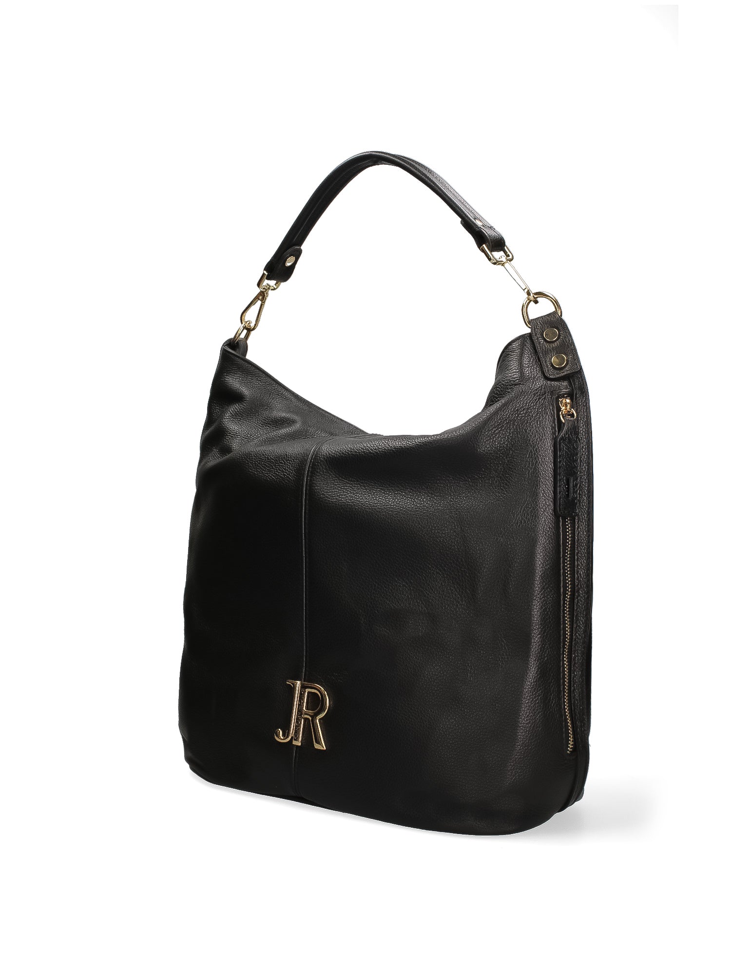 Borsa a Spalla in Vera Pelle Nero