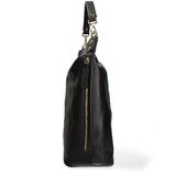 Borsa a Spalla in Vera Pelle Nero