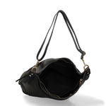 Borsa a Spalla in Vera Pelle Nero