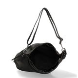 Borsa a Spalla in Vera Pelle Nero