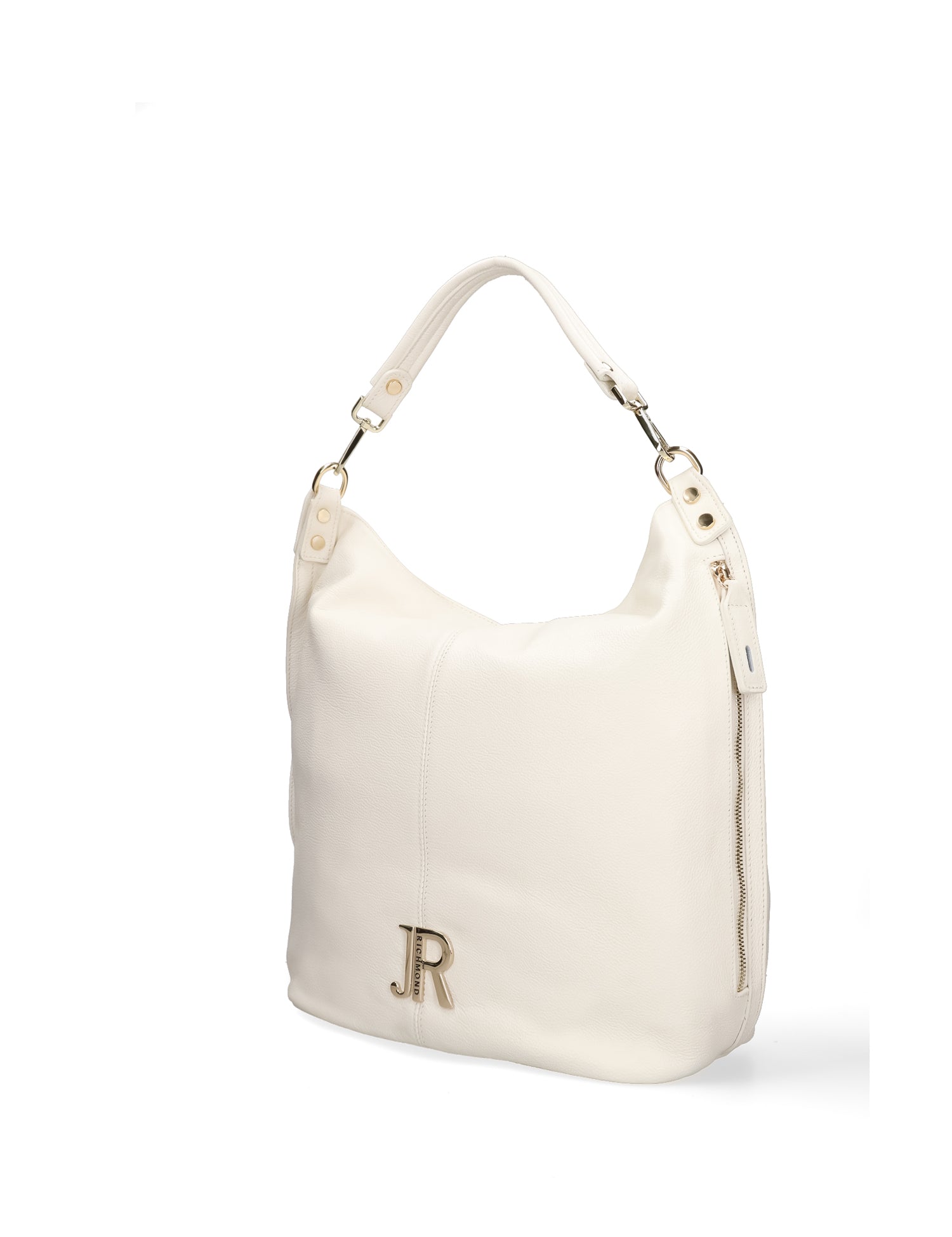 Borsa a Spalla in Vera Pelle Bianco