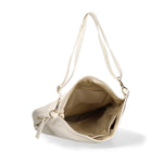 Borsa a Spalla in Vera Pelle Bianco