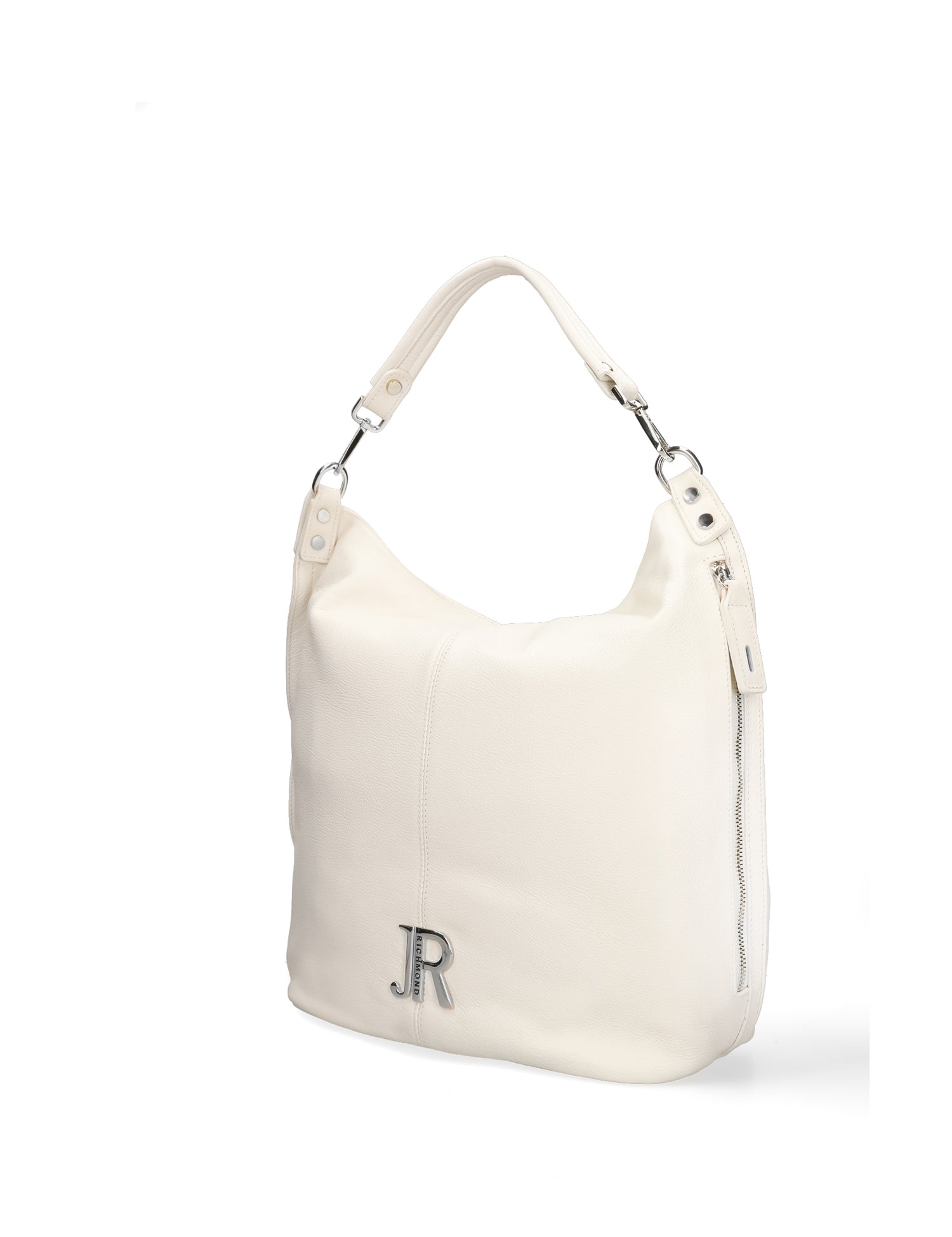 Borsa a Spalla in Vera Pelle Bianco